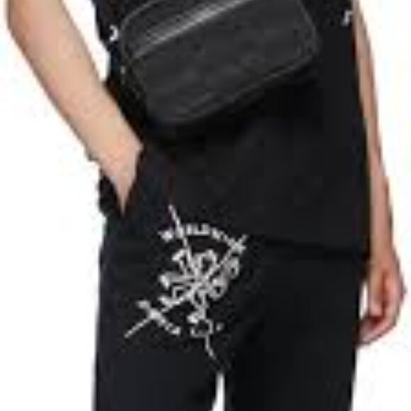 Ksubi Black Crest Lo-Fi Liberty Trak Lounge Pants Large - Picture 6 of 7